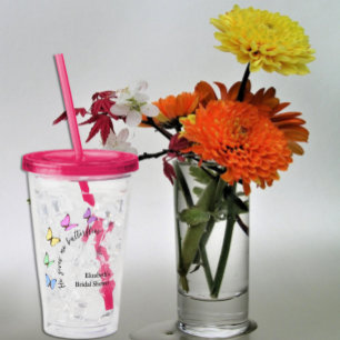 Verre En Acrylique Lui me donne des papillons dans le ventre Shower d