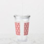 Verre En Acrylique Luxe Blush Rose Rose Or Diamond Motif Tufted (Droite)