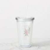 Verre En Acrylique Lys rose clair (Dos)