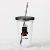 Verre En Acrylique Magiciens Casquette et baguette magique Personnali (Dos)