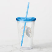 Verre En Acrylique Magique Unicorn Arc en ciel et nuages Design (Dos)