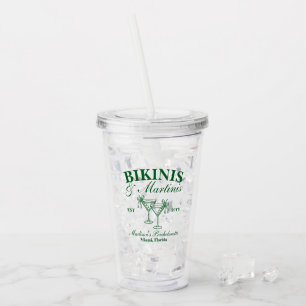 Verre En Acrylique Maillots de bain sur mesure et martinis pour enter