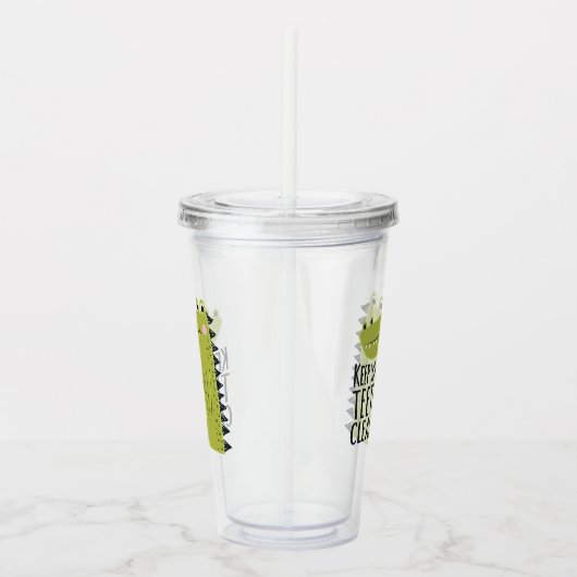 Verre En Acrylique Maintenez vos dents propres (Droite)