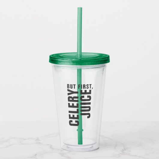 Verre En Acrylique Mais D'Abord, Céleri Juice Tumbler (Devant)