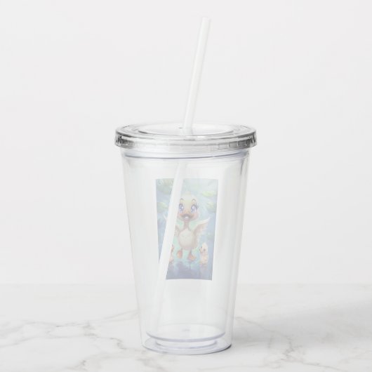 Verre En Acrylique Maman et ses Ducklings (Dos)