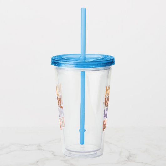 Verre En Acrylique Maman. Maman. Maman. Bruh (Droite)