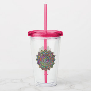 Verre En Acrylique Mandala Inde Style 1