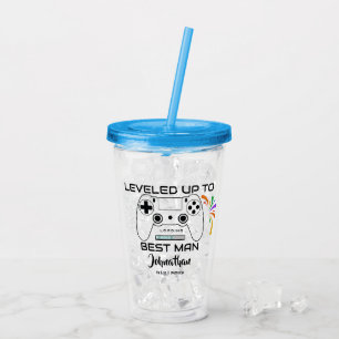 Verre En Acrylique Mariage Best Man Levelup Gamer