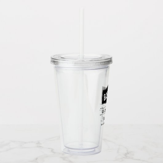 VERRE EN ACRYLIQUE MARIAGE DE GROUPE PERSONNALISÉ ACRYLIC TUMBLER (Droite)