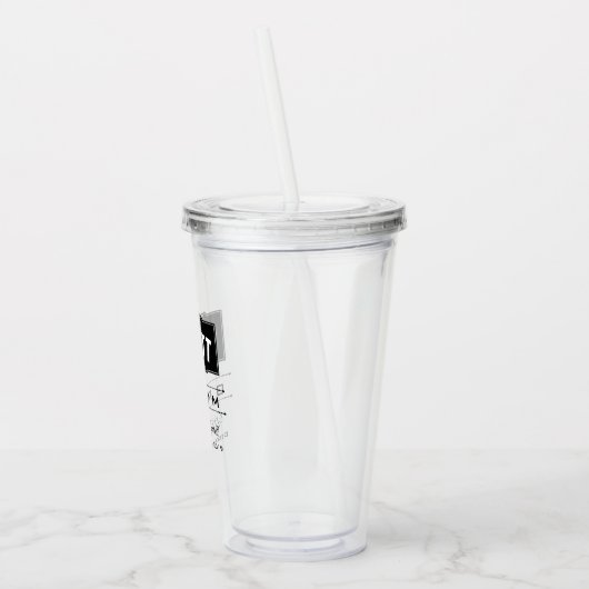 VERRE EN ACRYLIQUE MARIAGE DE GROUPE PERSONNALISÉ ACRYLIC TUMBLER (Gauche)