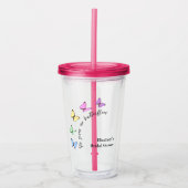 Verre En Acrylique Mariage : Il Me Donne Des Papillons (Devant)