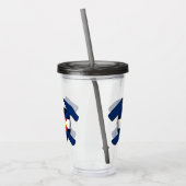 Verre En Acrylique Marteau de rock du géologue avec drapeau de l'État (Gauche)