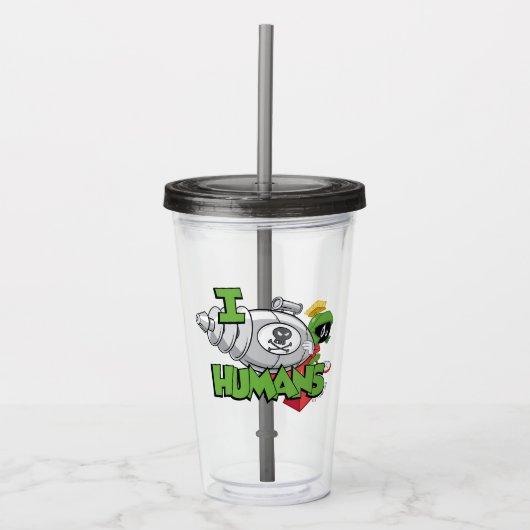 Verre En Acrylique MARVIN THE MARTIAN™ I Laser Humains (Devant)