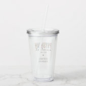 Verre En Acrylique Médecin adjoint associé (Dos)