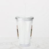 Verre En Acrylique Meilleur papa jamais | Cute | À DAMIERS MOTIF (Droite)