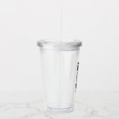 Verre En Acrylique Meilleur papa jamais | Marine bleu moderne (Droite)