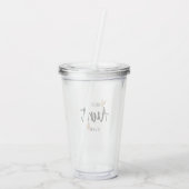 Verre En Acrylique Meilleure tante jamais (Dos)