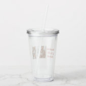 Verre En Acrylique Merci gracieux béni | Trois photos (Dos)