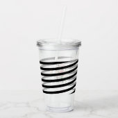 Verre En Acrylique Mère de la mariée Mariage aquarelle Monogramme flo (Dos)