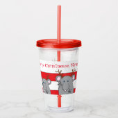 Verre En Acrylique Merry Christsouris (Devant)