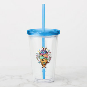 Verre En Acrylique Mignon Kawaii Marocain Été Thé à la Menthe Glacé B