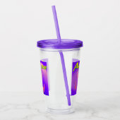 Verre En Acrylique Mikitiez crâne rouge toxique pomme vegan été (Gauche)