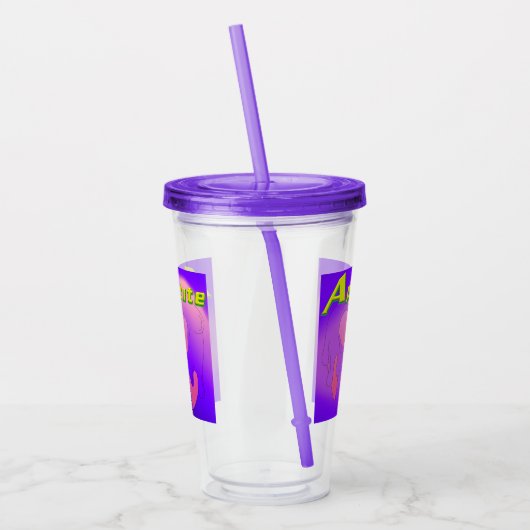 Verre En Acrylique Mikitiez crâne rouge toxique pomme vegan été (Gauche)