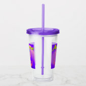 Verre En Acrylique Mikitiez crâne rouge toxique pomme vegan été (Droite)