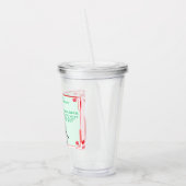 Verre En Acrylique Militaire amusant/Père Noël de Noël (Gauche)