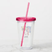 Verre En Acrylique Miraculous Ladybug & Cat Noir Chibi Party Favorise (Dos)