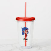 Verre En Acrylique Miraculous Ladybug Chibi fête d'anniversaire Favor (Devant)