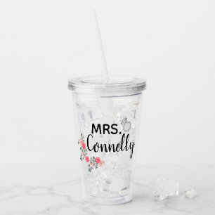 Verre En Acrylique Mme Personalized