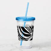 Verre En Acrylique Modèle Zebra (Dos)