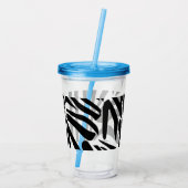 Verre En Acrylique Modèle Zèbre (Dos)