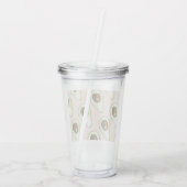 Verre En Acrylique Moderne Pastel Rose Et Vert Motif Avocado (Dos)