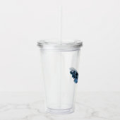 Verre En Acrylique Mois Vintage bleu marine (Droite)