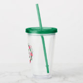 Verre En Acrylique Monogramme floral (Gauche)