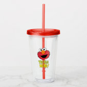 Verre En Acrylique Monster à la fin de cette histoire | Elmo (Devant)