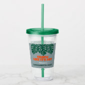 Verre En Acrylique Monstera de Bachelorette Tropicale Bienvenue (Devant)