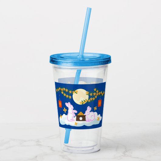 Verre En Acrylique Moon Rabbit Mooncake Osmanthus (Dos)