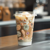 Verre En Acrylique Motif Citrouille couleur aquarelle | Vibes d'autom