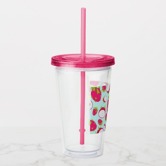 Verre En Acrylique Motif de fruits dragon (Droite)