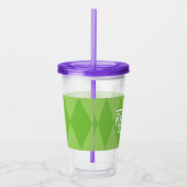 Verre En Acrylique Motif de harlequin (Droite)