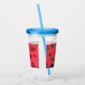 Verre En Acrylique Motif framboise (Gauche)