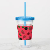 Verre En Acrylique Motif framboise (Devant)