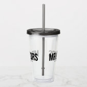 Verre En Acrylique Mr & Mrs Mariage Personnalisé Faveur (Droite)