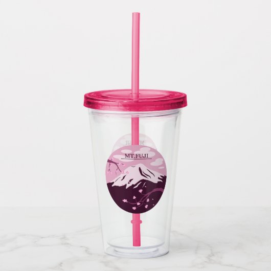 Verre En Acrylique Mt. Fuji (rose) (Devant)