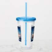 Verre En Acrylique Navire à quai Noël/hiver (Droite)