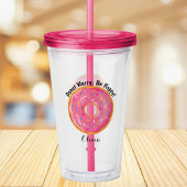 Verre En Acrylique Ne vous inquiétez pas être heureux Donut Custom