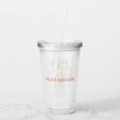 Verre En Acrylique Neon Bachelorette Final Fiesta Pool Party  (Dos)